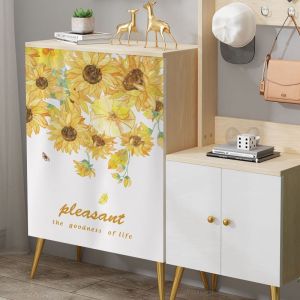 Small ambry kitchen curtain curtain shade short shoe ark cabinet shade shade curtain Velcro block ash dust waterproof cloth