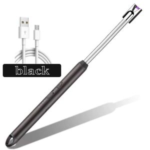 Electric Candle Lighter Windproof Flameless USB Rechargeable 360-Degree Rotation