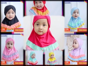 JILBAB ANAK GOTIK RAINBOW / HIJAB ANAK CANTIK LUCU MURAH / KERUDUNG BAYI / KHIMAR ANAK / KERUDUNG ANAK / SYIRIA ANAK / BERGO ANAK / JILBAB BAYI MODERN TERKINI TERBARU TERLARIS / HIJAB INSTAN ANAK / JILBAB INSTAN ANAK PREMIUM COD