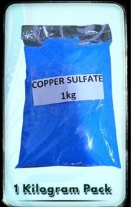 Copper Sulfate Pentahydrate Pool Algaecide Powder 1kg - Fast-Acting Anti-Algae Treatment for Swimming Pools HCT Corrosion Inhibitor & Safe Packaging (Factory Direct Supply)