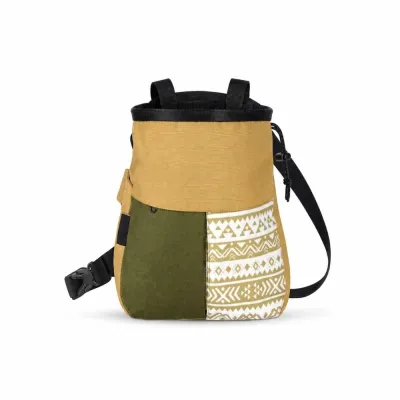 CBT 600D Oxford Cloth Outdoor Chalk Bag Trapezoidal Bottom Wide Opening Tool Bucket Durable Adjustable Belt Multifunctional Collection Pouch Camping