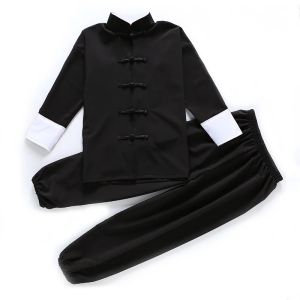 Children Kung Fu Uniform Traditional Chinese Clothing For Boys Girls Wushu Costume Top Pants Suit Set Tai Chi Folk stage Outfit2026