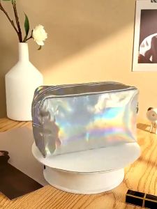 Large Capacity Waterproof Laser Cosmetic Bag Portable Travel Makeup Pouch Toiletry Makeup Gift