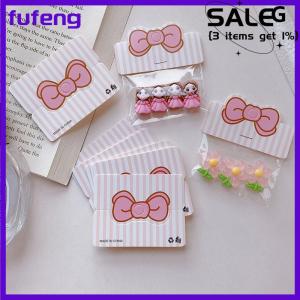 fufeng 100pcs có thể gập lại bao bì thẻ giấy Bow thẻ cho handmade trang sức bán lẻ treo tag hoa hiển thị các tông