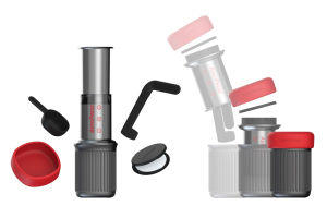 Original AeroPress GO Portable Travel Coffee Espresso Maker with 100 pcs Aero Press Filter Paper