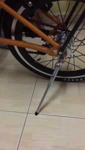 [Bonytain]TWTOPSE Bicycle Kickstand For Brompton 3SIXTY Pikes United Trifold Folding Bike CNC Stand Kick Stand Packing Rack Support 123g