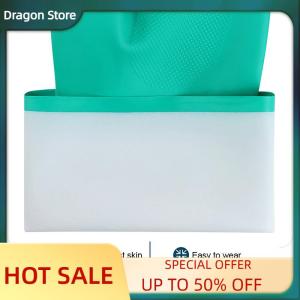 Dragon 1Pair Thick Nitrile Gloves - Chemical Acid Resistant Waterproof Long Sleeve Gloves For Gardening Chemical Painting Latex Free