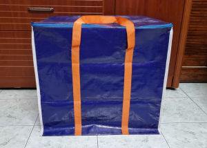 [HCM]Túi bạt xanh dương đựng quần áo hàng hóa chăn màn và đồ chơi  có nhiều kích thước lựa chọn.