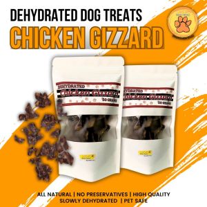 Dehydrated Chicken Gizzard - All Natural and Home made dog treats/ dog chew