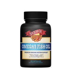 Omega 3 Fish Oil Capsules Rich In DHA And EPA Improve Intelligence and BrainMemoryHeartEye&Immune HealthRelieve Stress