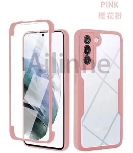 For Samsung Galaxy A55 A35 A25 A15 A05 A05S 5G Phone Case 360 Double Layer Full Body Protection Transparent Phone Cover