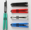 Anti slip integrated aluminum alloy handle, folding butterfly practice tool, cool bottle opener style. 