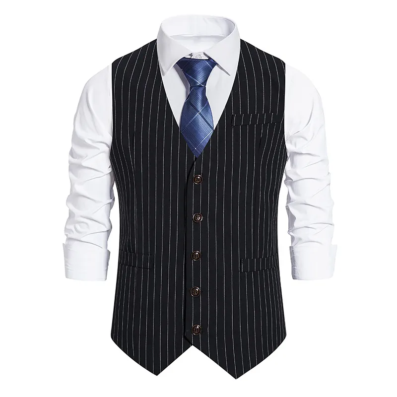 Men Slim Fit Sleeveless Suit Vest Double Breasted Business Dress Vest |  Fruugo BH