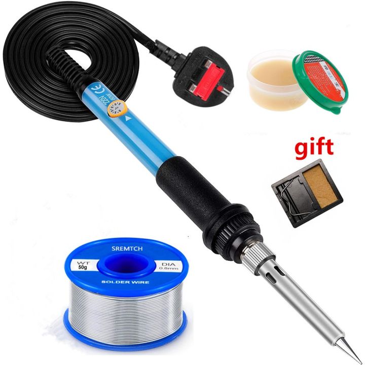 Soldering Iron Kit, 60W 220V Soldering Iron with Ceramic Heater, 4in1
