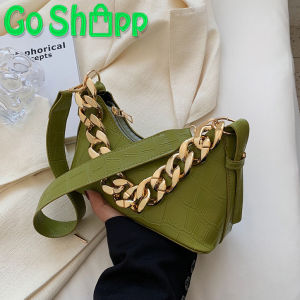 Tas Selempang Bahu Pesta Croco Wanita Import Fashion Korea Aesthetic Terbaru - Shoulder Bag Viral Kekinian SL94