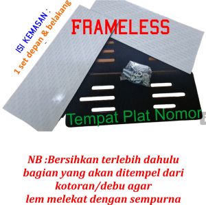 Frame Plat Frameless Plate Dudukan Plat Nomor Clean Look