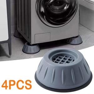 4pcs Washing Machine Base Foot Pads Shock and Noise-Canceling Washing Machine Support Prevent Moving Shaking Walking