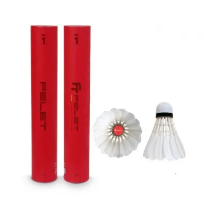 FELET Shuttlecock No.1 Red badminton 100%ORIGINAL 77speed Tournament Training Bulu Tangkis
