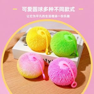 DORADO Random Color Spiky Stress Ball Soft TPR Stress Relief Toy Venting Stress Relief Light Up Toy for Kids