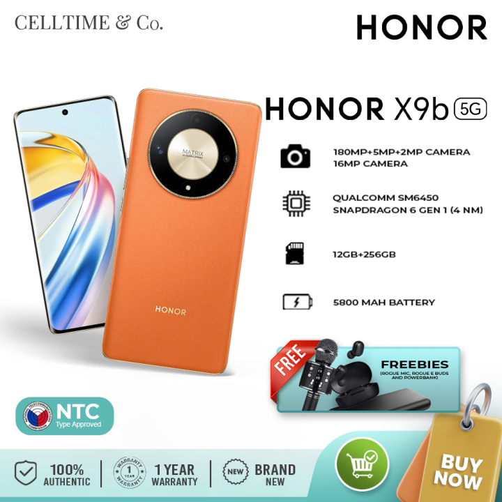 Honor X9B 12Gb+256Gb with freebies | Lazada PH