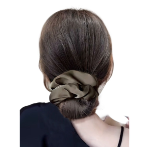 kuibiw ดังโงะเกล้าผม ที่ครอบผม มวย ชิ้นผมเจ้าสาว วิกผมหัวบอล ที่มัดผม สไตล์เกาหลีแบบ Scrunchie chignon เรโทร อ่อนโยนอ่อนโยน ขนมปังผมสังเคราะห์ สำหรับผู้หญิง