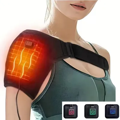 Neenca nước nóng quấn ngang vai Brace điều chỉnh Vai Miếng Đệm sưởi ấm với thắt lưng nới rộng cho cứng vai trật khớp đau Relief