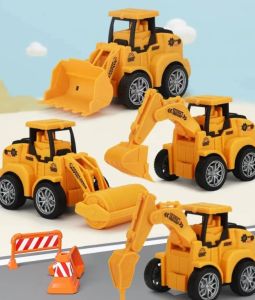 [SG SELLER-NEW ARRIVAL-READY STOCK] MyKid Palace Construction/Engineering Vehicles Best Toy for Children (4 in 1)
