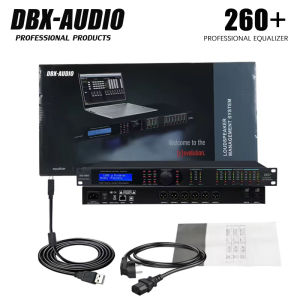 DBX-AUDIO 480+/260+ โปรเซสเซอร์เสียงดิจิตอลมัลติฟังก์ชั่น 4 อินพุตและ 8 เอาต์พุตระดับมืออาชีพ คุณภาพเสียงที่สวยงาม 2 อินพุตและ 6 audio processor
