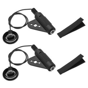 2 In 1 Self-Adhesive Passive Piezo Acoustic Pickup Two Balanced Passive Pickup Elements Piezo Pickup for Acoustic Guitar