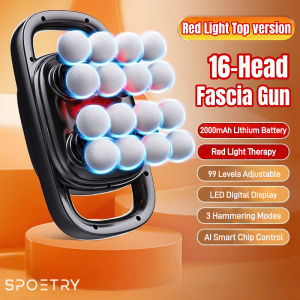 Electric Massager 16-head Fascia Massager Multi-head Deep Relaxation Massage for Cervical Lumbar