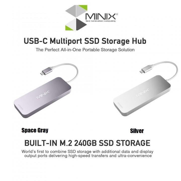 MINIX%20NEO%20S2%20-%20USB-C%20Multiport%20240GB%20SSD%20Storage%20Hub%20for%20MacBook%20Silver%20-%20Image%202