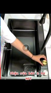 ( Chính hãng Kobesi) Bộ Chậu rửa bát vòi rút kiểu mới. Có giàn mưa rửa rau củ.