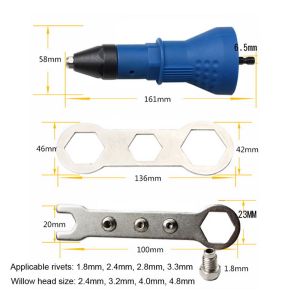 ADAPTER CONVERTER BOR RIVET RIFET SAMBUNGAN PAKU RIFET