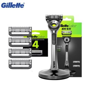 Gillette Labs Razor Aurora Series Flexdisc 5-Layer Induction Blade Sharp Beard Shaving Razor for Men with Stand