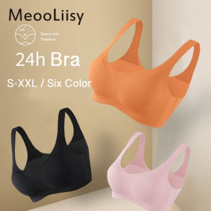 MeooLiisy Women Yoga Sports Bra Seamless Bra Fitness Gym Top Sportswear Underwear Running Push Up Lingerie Wirefree