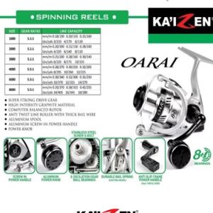 Reel Gulungan Pancing Kaizen Oarai power handle 1000 2000 3000 4000 8000