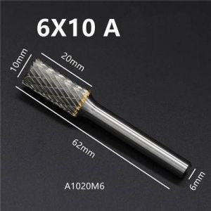 เหล็กเจียรแกน หัวเจียร์คาร์ไบด์ ดอกเจียร์ Carbide Rotary Files รุ่น A แกน6 ดอกเจียรเพชร ตะไบแข็งคาร์ไบด์ เหล็กเจียร ดอกเจียรคาร์ไบด์