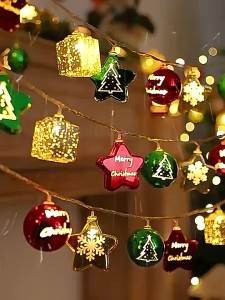 Christmas Ball Light String Grinch Decorative Lights Christmas Tree Merry Christmas Decorative String Lights [ Free Shipping ]
