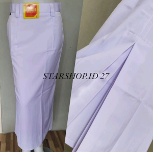 ROK PANJANG SPAN BELAH BELAKANG PUTIH SMP/SMA ANAK PEREMPUAN KELAS 1-3 BAHAN HIGHTWISS BEST QUALITY