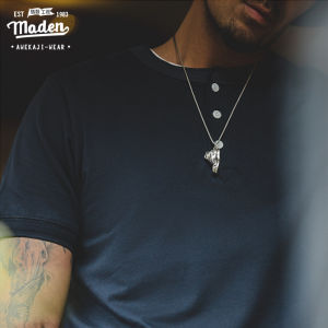 Maden brand tooling style men youth summer new American retro heavyweight Stallone Jason Statham short-sleeved Henry shirt army green tough T-shirt