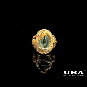 N1158 Nhẫn nam thiết kế phông thủy đá màu sang trọng (k có lót lòng) UHA