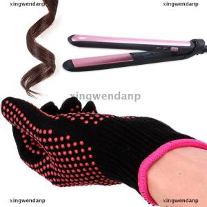 xingwendanp 1PC New Double-sided Hair Straightener Perm Curling Hairdressing Heat Resistant Finger Glove Hair Salon Tools Thermal Styling Gloves
