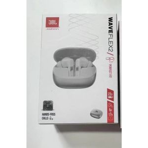 JBL Wave Flex 2 Earbuds Bluetooth 5.2 Deep Bass Tahan Air IP54 dengan Mikrofon dan 44 jam Baterai untuk Android & iOS