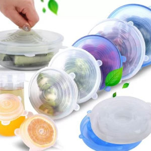 Silicone Stretch Lid Reused Food Cover Plastic Wrap Cover Fresh-keeping Sealed Bowl Storage Home Kitchen Accessories