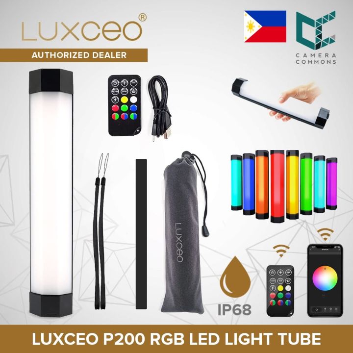 LUXCEO P200 P100 LED RGB Soft Light Tube Waterproof Portable Handheld