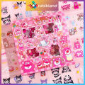 Hộp 100 Tấm Sticker Gấu Dâu Gấu Lotso Lotto Bear Hình Dán Chống Nước Trang Trí Sổ Bìa Sách Dễ Thương Đồ Chơi Trẻ Em. 
