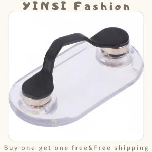 YINSI Magnetic Hang Eyeglass Holder Pin Brooches Multi-function Portable Clothes Clip