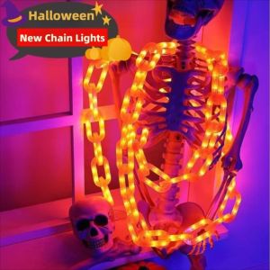 MNTT 2/300cm Halloween Chain Lights Solar/Battery Powered Plastic Luminous Halloween Chain Props Halloween Decorations Spooky Decorations String Lights Outdoor