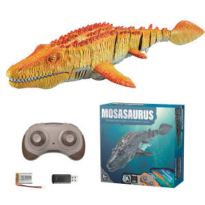 2022 Baru/Mainan Remote Control Mosasaurus/2.4G Remote Control Mainan Jurassic/Dinosaurus Penyemprotan Air/Mengambang di Air/Penyemprotan Air di Kepala/Dengan Lampu