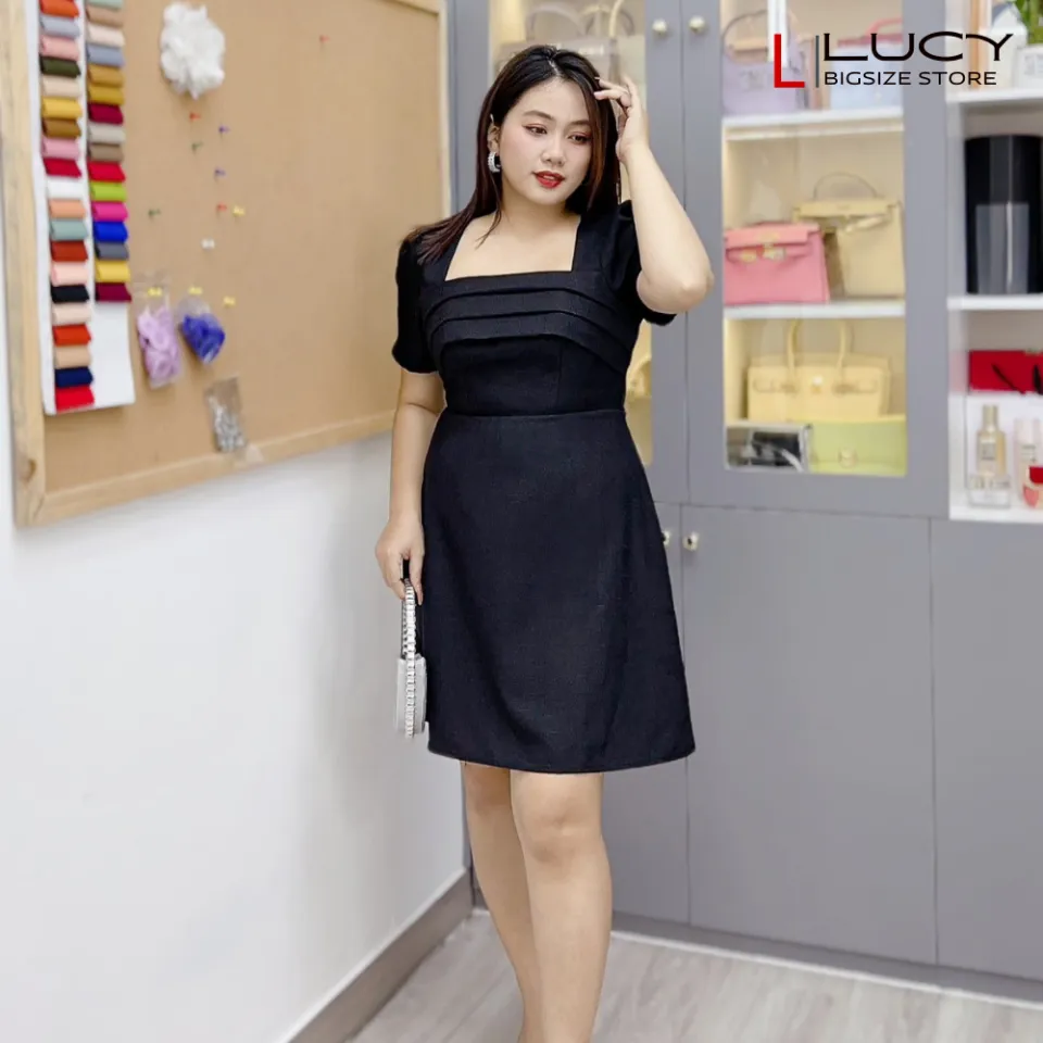 Set vest blazer nữ (áo + váy) màu sọc xám Lucy L025X (S – 5XL) - Lucy Closet